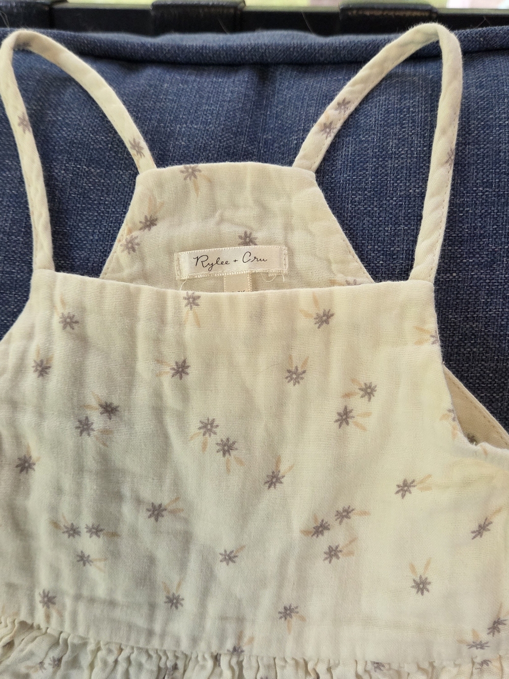 Rylee + Cru Cream Floral Cotton Sundress.  The AVA Dress.